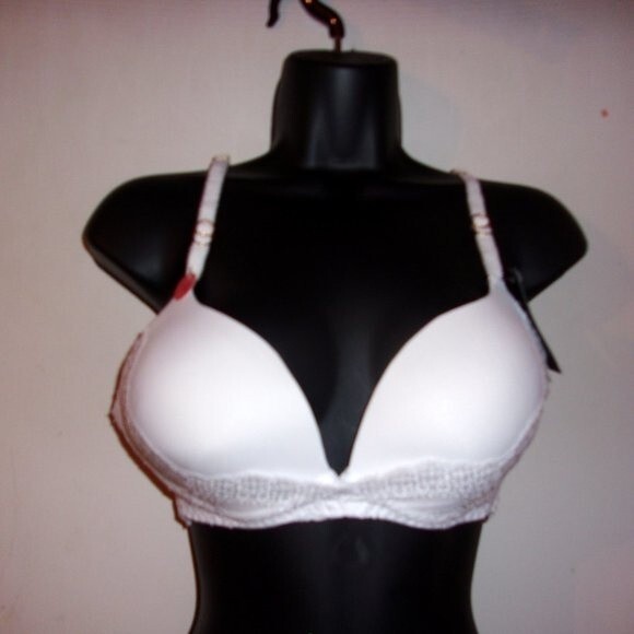 Youmita White Demi Soft Cup Lace  34C Bra NWT - Picture 4 of 9
